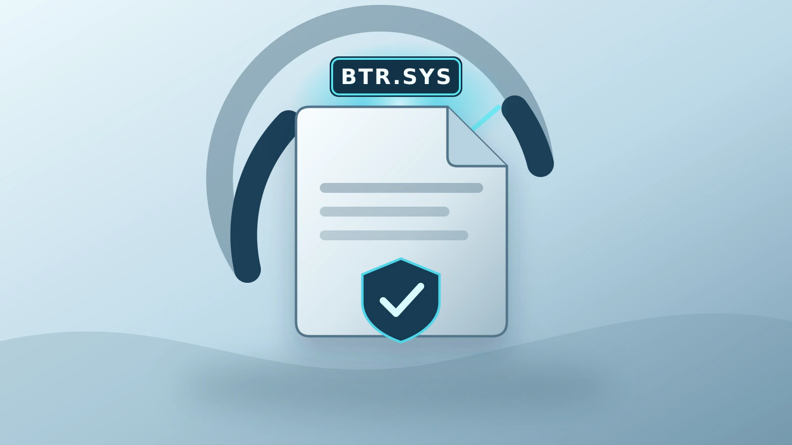 A signed BTR.sys software-driver document inside an incomplete boot-time control ring.